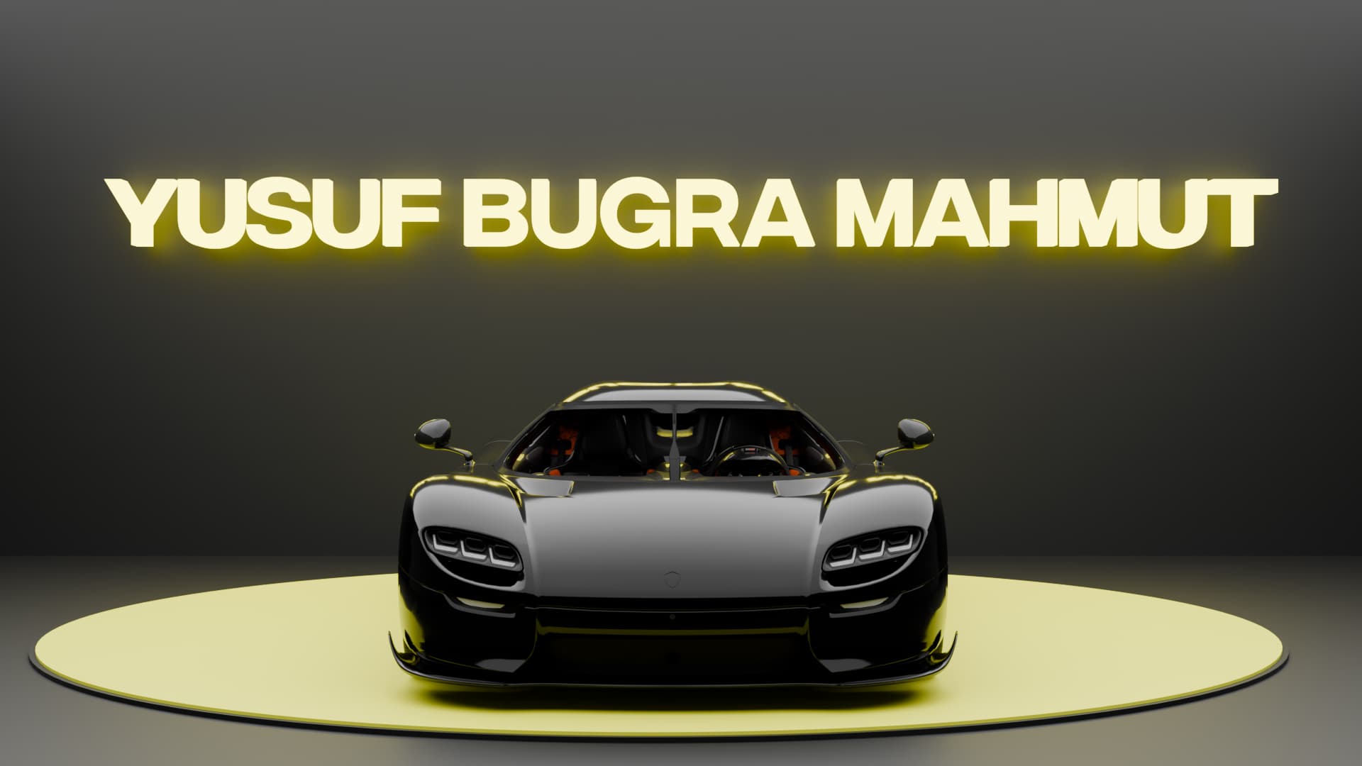 Koenigsegg in a studio YBM